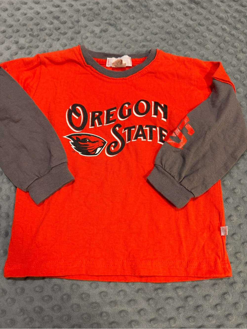 Vintage Oregon State Beavers Kids Long Sleeve Shirt by Third Street, Size 4T
